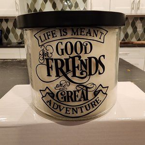 3 Wick Candle w/ Fun Saying - NEW